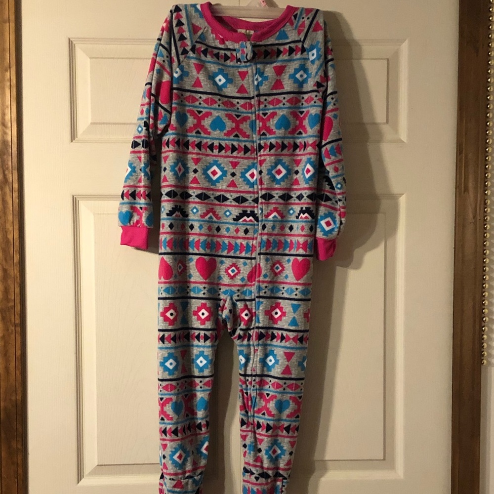 Footie Pajamas. Kids. Size 7/8